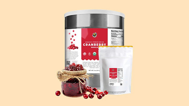 Groovy Bee Organic Freeze-Dried Cranberries (Whole)