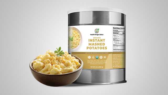 Instant Organic Creamy Buttery and Cheesy Mashed Potatoes in #10 cans