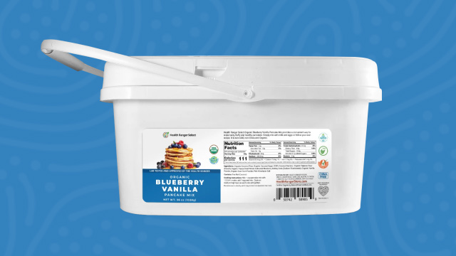 Organic Blueberry Vanilla Pancake Mix Mini Buckets