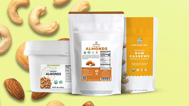 Organic Cashews and Almonds