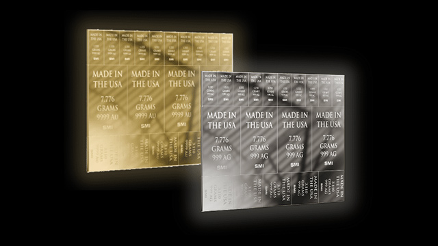 Save 10% off silver bars and 5% off gold bars