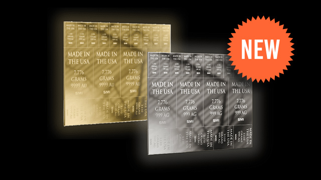 Save 10% off silver bars and 5% off gold bars